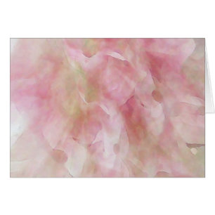Cartão Flor cor-de-rosa no abstrato