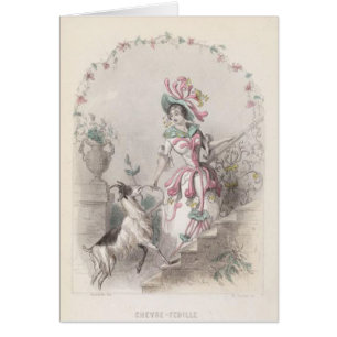 Cartão Flor da erva daninha das cabras