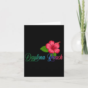 Cartão Flor da Hibisco da Praia de Daytona Florida 