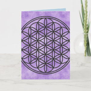 Cartão FLOR DA VIDA - Símbolo de Geometria Sagrado 1