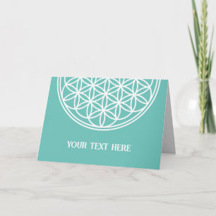 Cartão FLOR DA VIDA - Símbolo de Geometria Sagrado 2