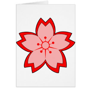 Cartão Flor de Cereja Japonês