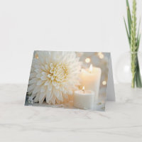 Flor de Crisântemo de Aniversário e Velas