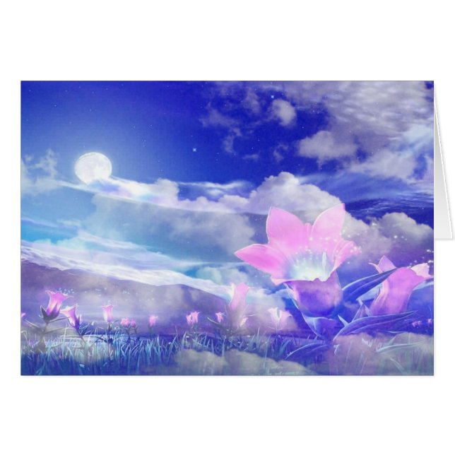 Cartão Flor de Lua (Frente Horizontal)