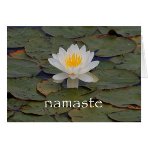 Cartão Flor de Namaste Lotus