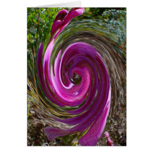 Cartão Flor de Swirly