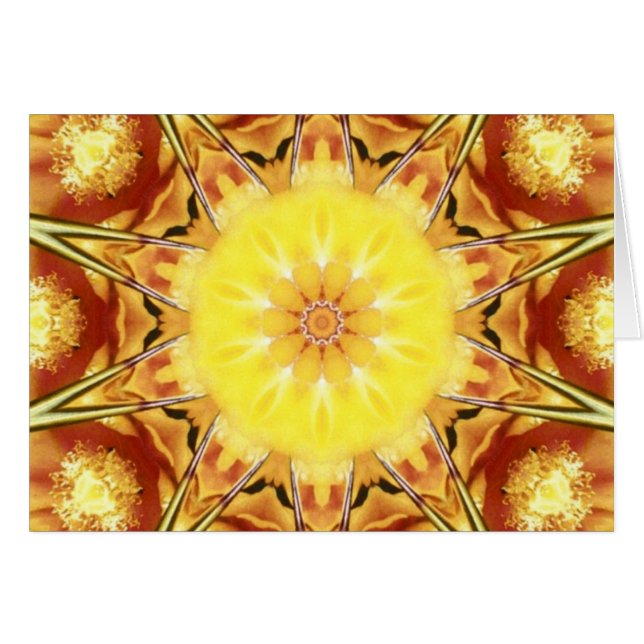 Cartão Flor do cacto (Frente Horizontal)