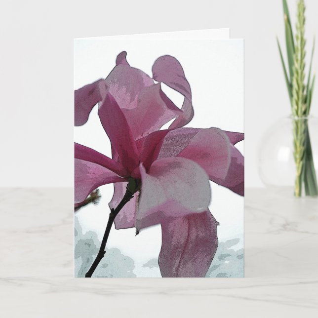 Cartão Flor do primavera (Frente)