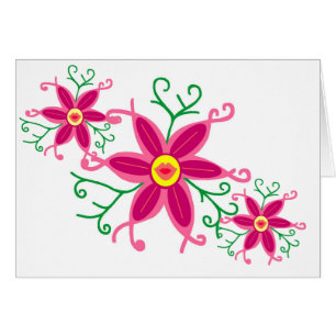 Cartão Flor dos lábios de Kissy