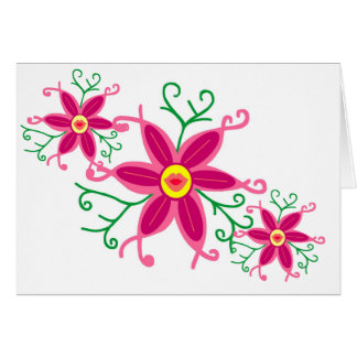 Cartão Flor dos lábios de Kissy