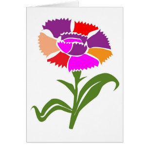 Cartão FLOR: Esquema de cores incomum