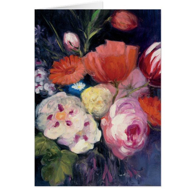 Cartão Flor fresca do primavera do corte (Frente)