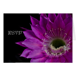 Cartão Flor Fuchsia Cactus RSVP