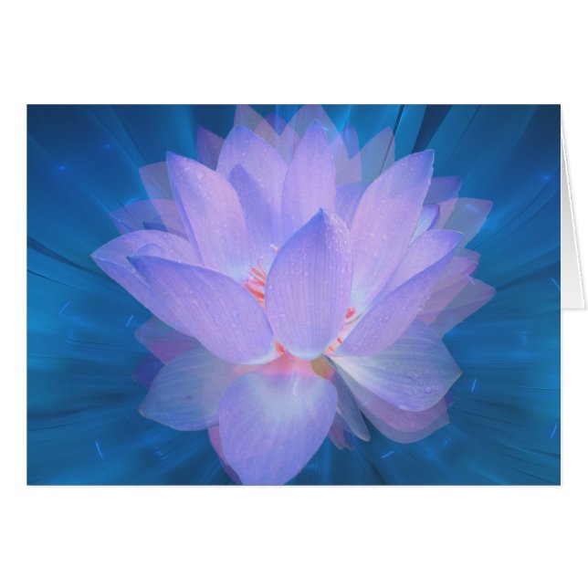 Cartão Flor Galáxico (Frente Horizontal)