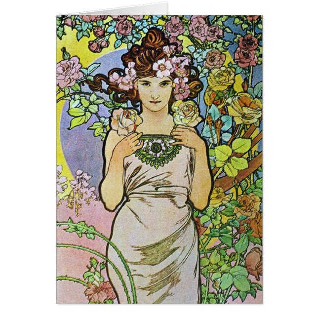 Cartão Flor Girl (Frente)