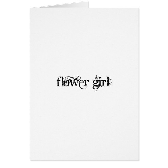 Cartão Flor Girl (Frente)