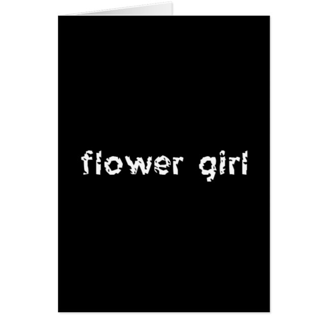 Cartão Flor Girl (Frente)
