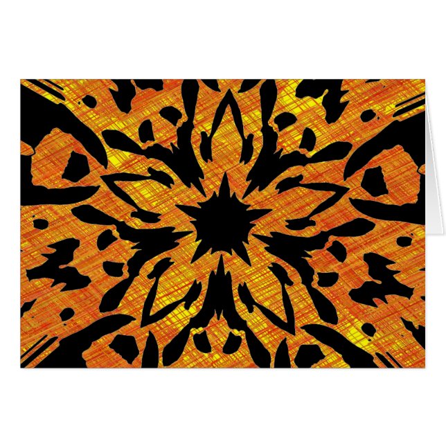 Cartão Flor Gráfico (Frente Horizontal)