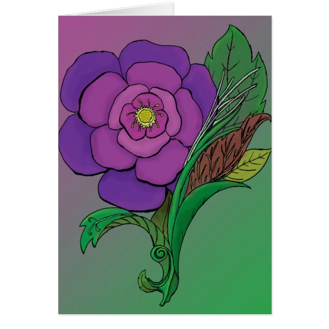 Cartão Flor Ímpar (Frente)