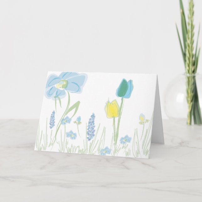Cartão Flor Notecard número três (Frente)