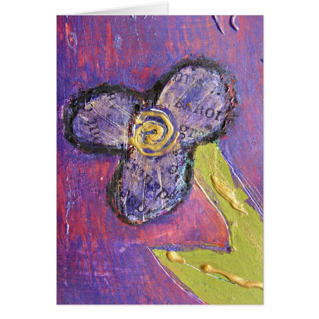 Cartão Flor Pequeno (Frente)