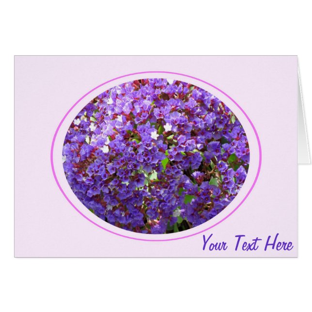 Cartão Flor Roxo #12 (Frente Horizontal)