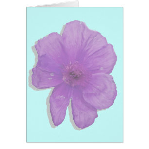 Cartão Flor Roxo/ PopArt