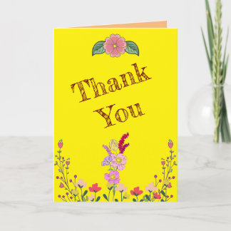 Cartão Flor selvagem