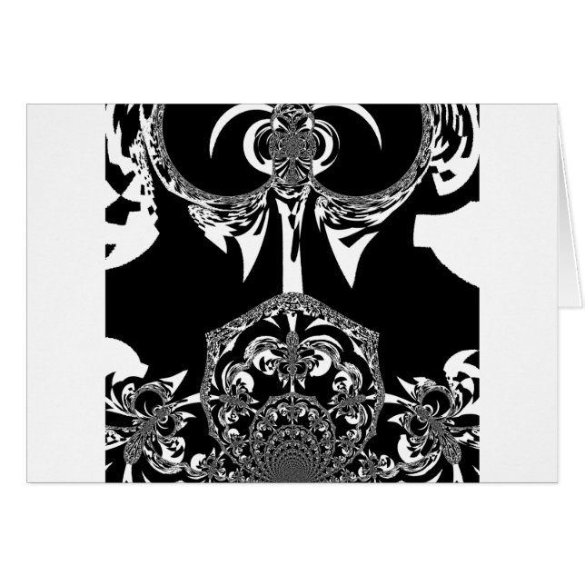 Cartão Flor Tribal (Frente Horizontal)