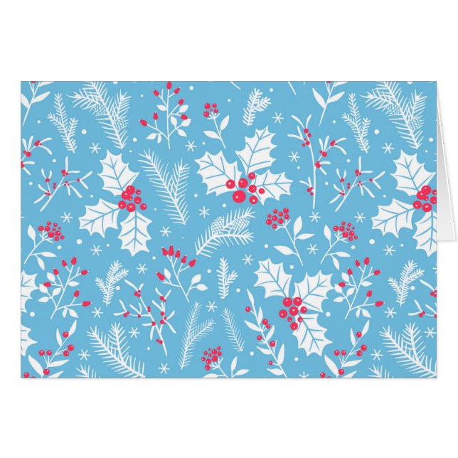 Cartão Flora de inverno 2 (Frente Horizontal)