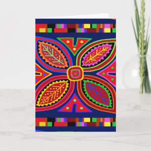 Cartão Flora Mola Indiana Kuna