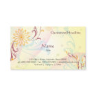 Cartão floral amarelo Pastel