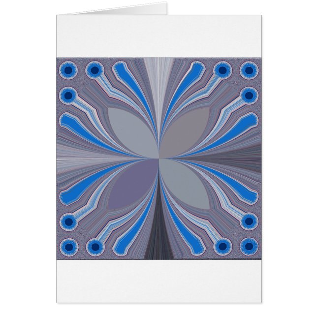 Cartão Floral Azul (Frente)