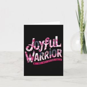 Cartão Floral, Bandeira Joyful Warrior, Não Voltaremos