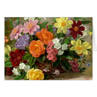 cartão floral bonito da arte