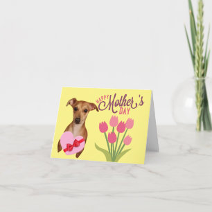 Cartão floral bonito do dia das mães de Chiweeni