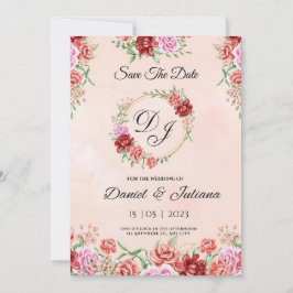 Cartão floral branco de cor vermelha, elegante flo