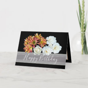 Cartão Floral Buquê Daisy Peony Flowday