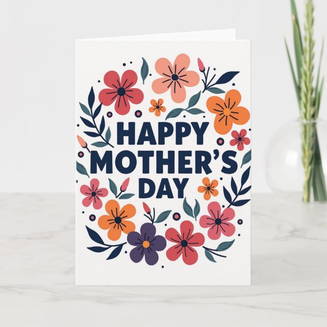 Cartão Floral Celebration Card (Frente)