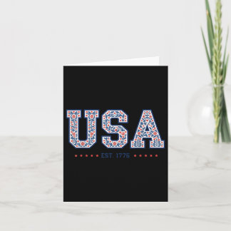 Cartão Floral Coquette Usa América 4 De Julho Independent