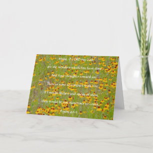 Cartão Floral de Amizade Faith Wildflower