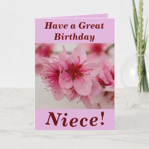 Cartão Floral de Aniversário Brilhante e Negrito p