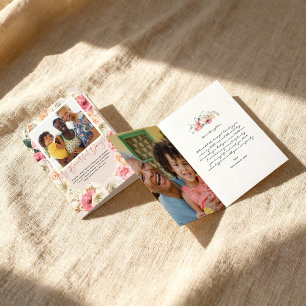 Cartão Floral de Aquarela   Ca de Fotografia do Dia de as