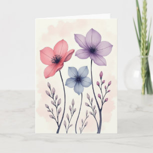 Cartão Floral Dia das Mães Bloom