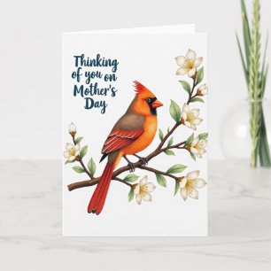 Cartão Floral do Dia das Mães Songbird