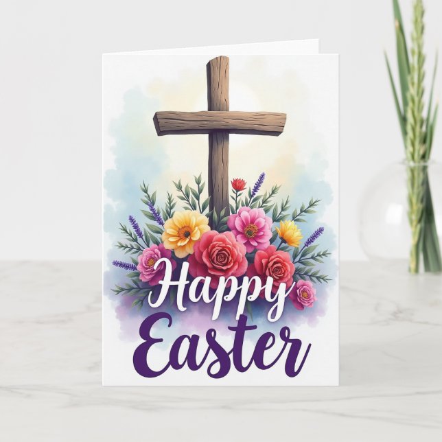 Cartão Floral Easter Blessing Card (Frente)