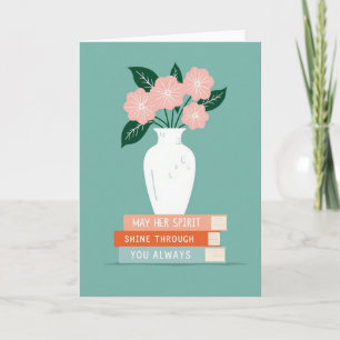 Cartão Floral Espírito Brilha Através