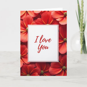 Cartão Floral Eu Te Amo