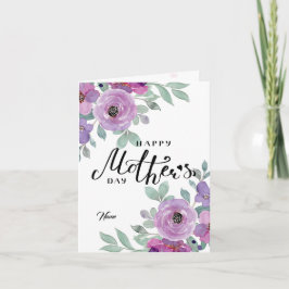 Cartão Floral Feliz Dia das Mães
