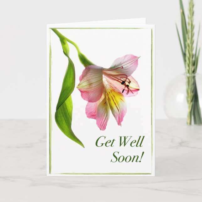 Cartão Floral Get Well Soon Card (Frente)